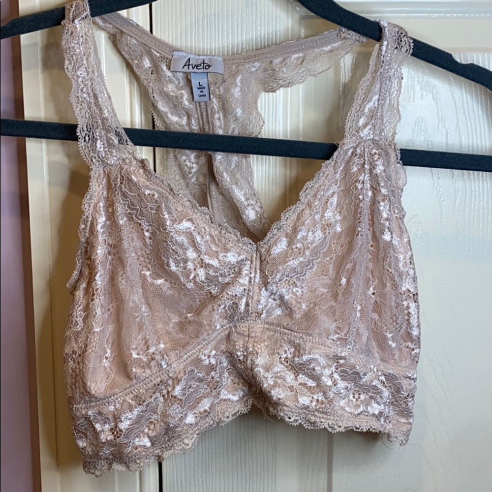 Boutique bralette-champagne colored